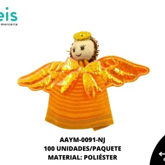 MUÑECA MINI ANGEL REF: QW-48 NARANJA 100 U/PQT