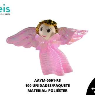 MUÑECA MINI ANGEL REF: QW-48 ROSA 100 U/PQT
