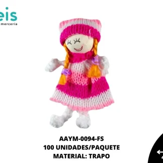 MUÑECA MINI TRAPO RUANA REF: QW-06 FIUSHA 100 U/PQT