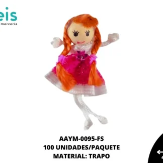 MUÑECA MINI TRENZAS REF: QW-32 FIUSHA 100 U/PQT