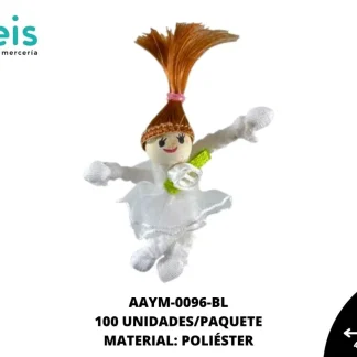 MUÑECA PALMA COCO REF: #2 BLANCO 100 U/PQT