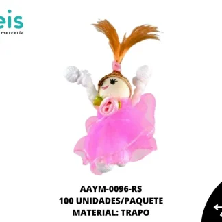MUÑECA PALMA COCO REF: #2 ROSA 100 U/PQT