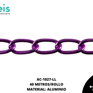 CADENA ALUMINIO REF: 1504 LILA 40 METROS/ROLLO