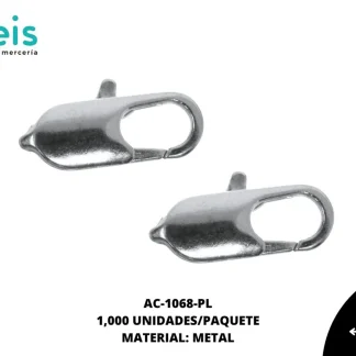 PICOLORO METAL 10mm REF: 801 PLATA 1000 u/pqt