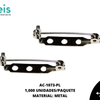 GANCHO PREND REF: 7021-2 PLATA 1000 u/pqt