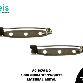 GANCHO PRENDEDOR 3H REF: QX-372(3.5cm) NIQUEL 1000 u/pqt
