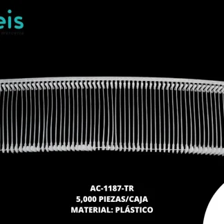 PLASTIFLECHA AC-1187-TR 35mm TRANSPARENTE 5000 PZ/CAJA