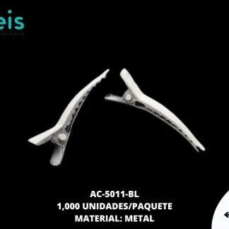 PINZA PICO DE GARZA CURVA REF: 4 cm BLANCO 1000 u/pqt