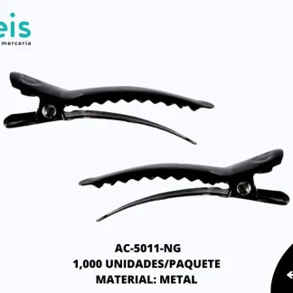 PINZA PICO DE GARZA CURVA REF: 4 cm NEGRO 1000 u/pqt
