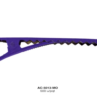 PINZA PICO DE GARZA PLANA REF: 6 cm MORADO 500 u/pqt