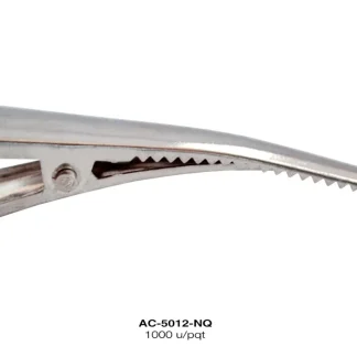 PINZA PICO DE GARZA PLANA REF: 6 cm NIQUEL 500 u/pqt