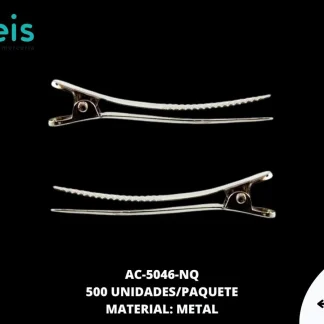 PINZA PICOLORO CURVA REF:6cm NIQUEL 500 u/pqt