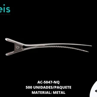 PINZA PICOLORO CURVA REF:8cm NIQUEL 500 u/pqt