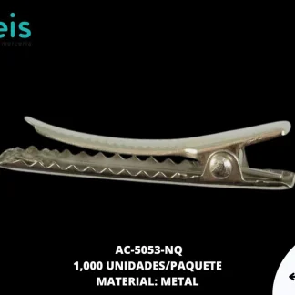 PINZA PICO DE GARZA PLANA 32X6.5mm REF: JZ-063 NIQUEL 1000 u/pqt