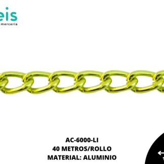 CADENA ALUMINIO REF: 1501 LIMON 40 METROS/ROLLO