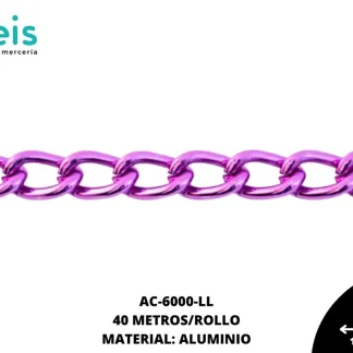 CADENA ALUMINIO REF: 1501 LILA 40 METROS/ROLLO