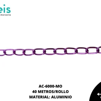CADENA ALUMINIO REF: 1501 MORADO 40 METROS/ROLLO