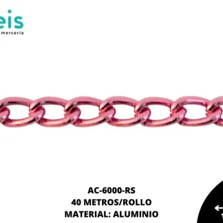 CADENA ALUMINIO REF: 1501 ROSA 40 METROS/ROLLO