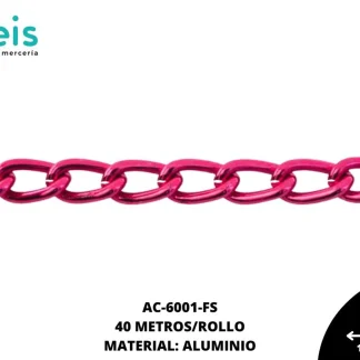 CADENA ALUMINIO REF: L1609 FUCSIA 40 METROS/ROLLO