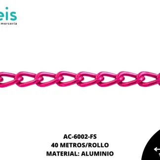 CADENA ALUMINIO REF: 1610 FUCSIA 40 METROS/ROLLO