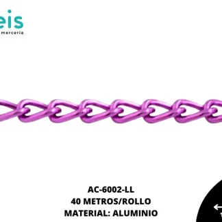 CADENA ALUMINIO REF: 1610 LILA 40 METROS/ROLLO