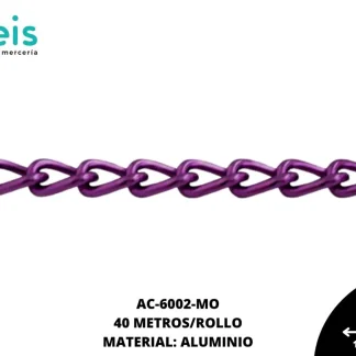 CADENA ALUMINIO REF: 1610 MORADO 40 METROS/ROLLO