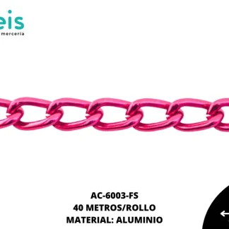 CADENA ALUMINIO REF: 1701 FUCSIA 40 METROS/ROLLO