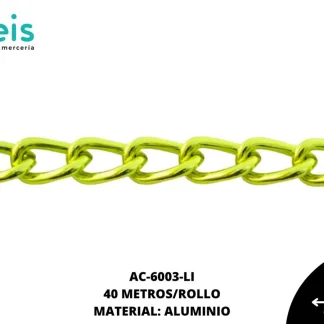 CADENA ALUMINIO REF: 1701 LIMÓN 40 METROS/ROLLO