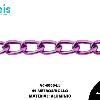 CADENA ALUMINIO REF: 1701 LILA 40 METROS/ROLLO