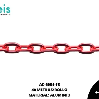 CADENA ALUMINIO REF: 2104 FUCSIA 40 METROS/ROLLO