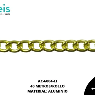 CADENA ALUMINIO REF: 2104 LIMÓN 40 METROS/ROLLO