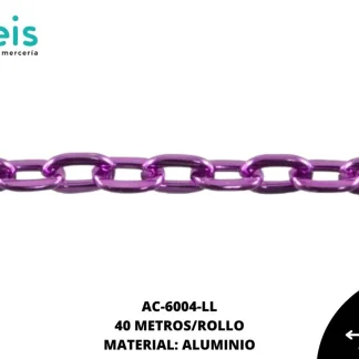 CADENA ALUMINIO REF: 2104 LILA 40 METROS/ROLLO