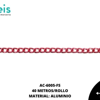 CADENA ALUMINIO REF: 2102 FUCSIA 40 METROS/ROLLO