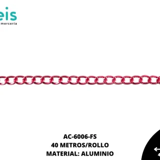CADENA ALUMINIO REF: 2001 FUCSIA 40 METROS/ROLLO