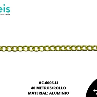 CADENA ALUMINIO REF: 2001 LIMON 40 METROS/ROLLO