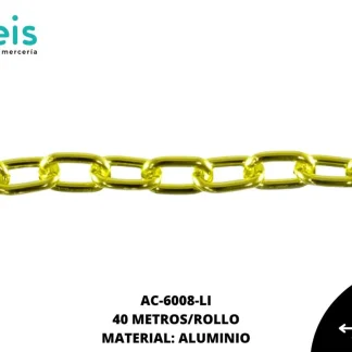 CADENA ALUMINIO REF: 1806 LIMON 40 METROS/ROLLO