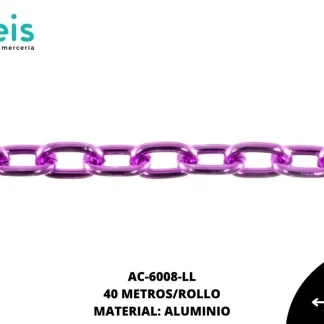 CADENA ALUMINIO REF: 1806 LILA 40 METROS/ROLLO