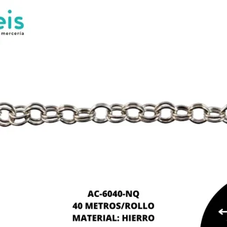 CADENA HIERRO REF: 5(T-888) NIQUEL 20 METROS/ROLLO