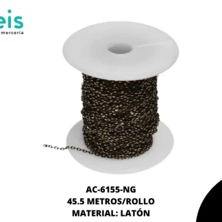 CADENA LATON MARTILLADA DO 1MM REF: 245-4DC NEGRO 45.5 METROS/ROLLO
