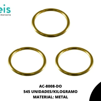 ARGOLLA METAL REF: 2X25 DORADO 545 u/kg