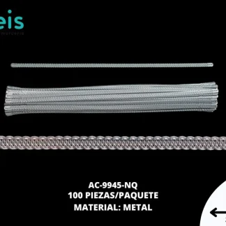 BALLENA METALICA REF: 30CM NIQUEL 100 U/PQT