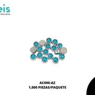 REMACHES PLASTICO PIEDRA AC090-AZ 14mm 1,000 PZ/PQT AZUL