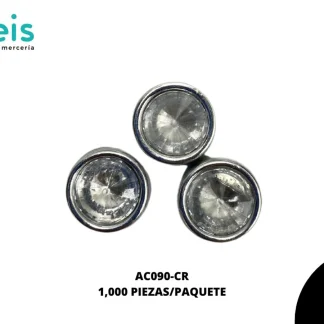 REMACHES PLASTICO PIEDRA AC090-CR 14mm 1,000 PZ/PQT CRISTAL