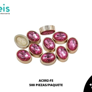REMACHES PLASTICO OVALO AC092-FS 16.5mmX21mm 500 PZ/PQT FIUSHA