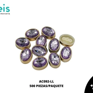 REMACHES PLASTICO OVALO AC092-LL 16.5mmX21mm 500 PZ/PQT LILA
