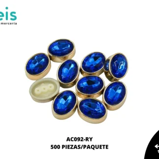 REMACHES PLASTICO OVALO AC092-RY 16.5mmX21mm 500 PZ/PQT REY
