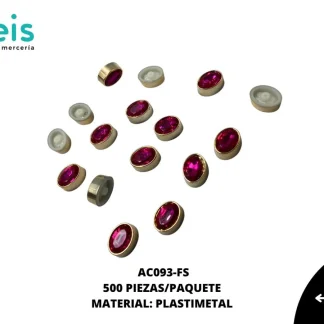 REMACHES PLASTICO OVALO AC093-FS 13mmX17mm 500 PZ/PQT FIUSHA