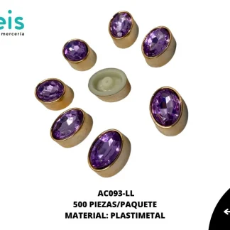 REMACHES PLASTICO OVALO AC093-LL 13mmX17mm 500 PZ/PQT LILA