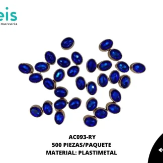 REMACHES PLASTICO OVALO AC093-RY 13mmX17mm 500 PZ/PQT REY