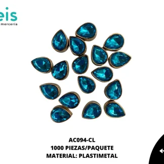 REMACHES PLASTICO GOTA AC094-CL 16mmX21mm 500 PZ/PQT CIELO